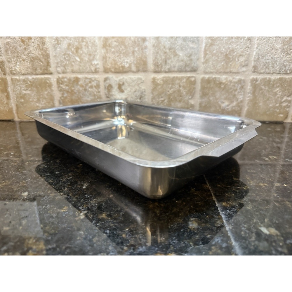 Guy Degrenne 18/10 Stainless Steel Cookware Baking Dish Pan Tray France 7x11x2